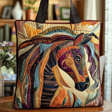 Käsitööna valminud kott - Mitmevärviline mosaiikhobune