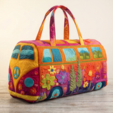 Hippie bussi steppitud reisikott