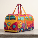 Hippie bussi steppitud reisikott